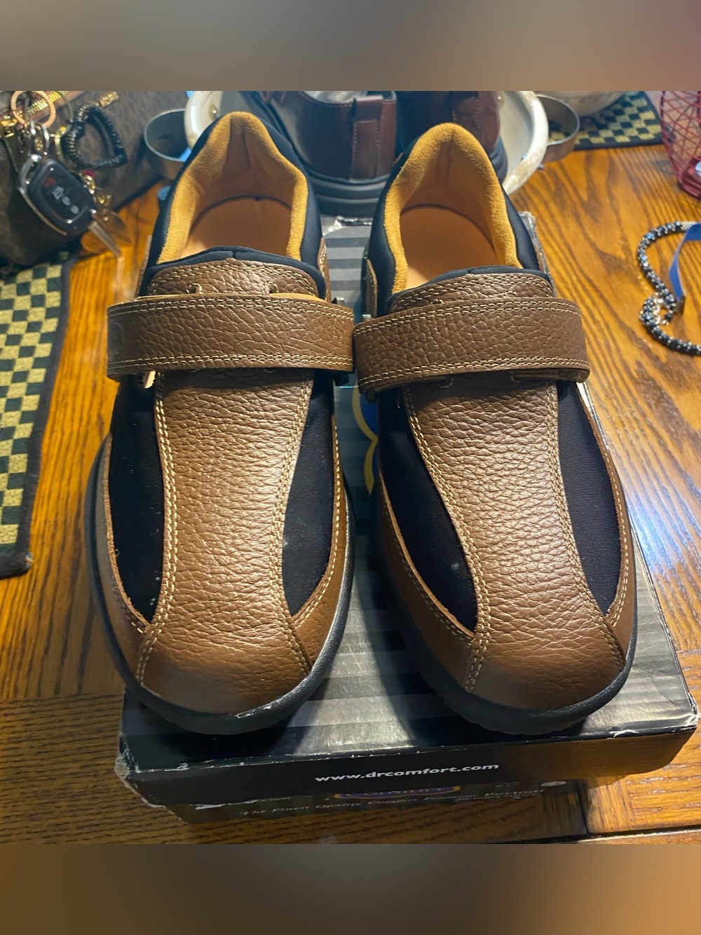 Dr. Comfort Douglas Men's Casual Shoes Chestnut Size 8 W